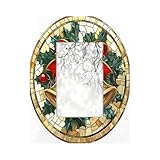 cfpolar Bilderrahmen aus Massivholz, Weihnachtsglocken, passend für 10,2 x 15,2 cm große Fotos, hochauflösender Acryl-Bilderrahmen für Wand- und Tischdekoration, Heimdekoration