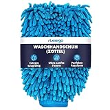 LICARGO® Zottel-Waschhandschuh Auto - extrem weiche & saugstarke Mikrofaser - entfernt hartnäckigen Schmutz mühelos - Autoschwamm Außen, Zottelhandschuh