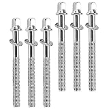 KAILIKETIY 6 Pcs Trommelschrauben Trommelschlüsselspannung Bass Slare Slare Trommelfellfuhren Servieren Trommelkopfschrauben Trommelfellschrauben Trommel Tuner Trommelstimmstimmschrauben