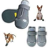 Zeus Urban Hundestiefel, atmungsaktiv, rutschfest, Pfotenschutz für heiße Gehwege, Winter, Schnee, Wandern, 4 Packungen (groß)