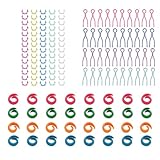 142 Stück Garnspulenhalter, Spulenhalter, Spulenklemmen, Halter, Fadenklemmen zum Quilten und Nähen