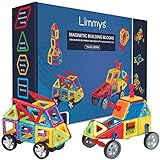 Limmys Magnetische Bausteine, Magnet Spielzeug Kinder für Jungen und Mädchen ab 3 4 5 6 7 8 Jahren, magnetbausteine pädagogisches Spielen, entdecken und Bauen, Magnetic Tiles Spielzeug
