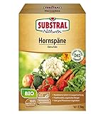Substral Naturen Bio Hornspäne, 1,5kg, Natürlich organischer Stickstoffdünger mit Sofort- und bis 3 Monate Langzeitwirkung