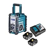 Makita DMR 112 Baustellenradio mit DAB+ und Bluetooth + Akku 3 Ah und Ladegerät