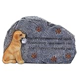 Gedenktafel für Haustiere, Kunstharz, Grabstein, Hunde-Gedenkmarker, Plaketten schätzen die Liebe und Verbindung mit Ihrem Haustier