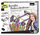Lena 42722 Rocailles Perlenwebrahmen Kinder Bastelset ab 8 Jahren - Kreative Glasperlen Armbänder selber machen ganz leicht, Perlen weben für Kinder