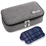 ALLCAMP Diabetikertasche Kühltasche Insulin Tasche für Diabetes Spritzen,Insulininjektion und Medikamente + 4 Kühlakkus