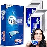 Zahnaufhellung Bleaching, Whitening Strips, Zahnbleaching White Stripes zur Weiße Zähne, Zähne Aufhellen, Sicher für Zahnschmelz, Zähne Flecken Schnell Entfernen