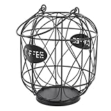Ausla Kaffee Pod Kapsel Halter Eisengestell Kaffeekapsel Aufbewahrungskorb Organizer 30 stück 52mm kapselkaffee Kapseln Aufnahmekorb für Theke (-3118240264312)