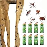 LYPER 8 Stück Fliegenfallen für drinnen im Freien, Fliegenfänger, Premium Fliegenvernichter Gegen Fruchtfliegen Fliegen Mücken und Motten, Fliegenfalle Klebestreifen Fliegenfalle Innenbereich