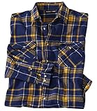 ATLAS FOR MEN - Flanellhemd Herren - Holzfällerhemd Herren - Flannel Shirt - Kariertes Hemd Herren - Arbeitshemd Herren - Flanellhemd Langarm - In großen Größen erhältlich