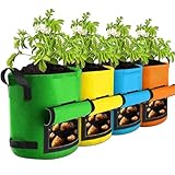 Kartoffel-Pflanzsack, Karotten-Pflanzgefäß – Vlies-Pflanzbehälter, Pflanztasche für Garten, Hof, Landwirtschaft, Freiwillige