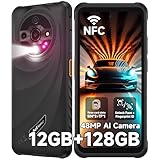 Ulefone Armor X31 Outdoor Handy Android 14, 12GB+128GB/SD-2TB 48MP+20MP Nachtsicht, 6050mAh mit Blendende Taschenlampe, 6.56' HD+ Baustellenhandy, 4G Dual SIM Okta-Kern Handy Ohne Vertrag IP68/NFC/GPS