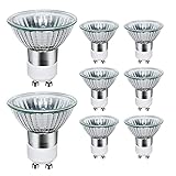 8 Stück GU10 Halogen Reflektor Halogenlampe 50Watt,GU10 Halogen Dimmbar 230V Warmweiß Dimmbar