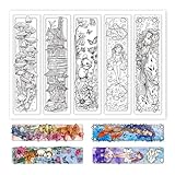 GLOBLELAND Märchen Lesezeichen Klare Stempel Meerjungfrau Lesezeichen Etiketten Klarer Silikonstempel Pilz Lesezeichen Transparentes Silikon Klare Stempel Siegel Für DIY Scrapbooking
