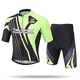 LSERVER-Kinder Radtrikot-Set (Fahrrad Trikot Kurzarm + Radhose)