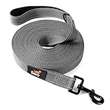 Toozey Schleppleine für Hunde, 5m / 10m / 15m Hundeleine Trainingsleine mit Aufbewahrungsbeutel und Gepolsterten Griff für Große Hunde, Robuste Polypropylen-Material, Bonus Faltbare Hundenapf