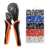 HSC8 16–6 Crimpzangen-Set, Aderendhülsen, Rohrklemmen, Klemmwerkzeuge, 0,08–16 Mm², Drahtcrimper, Haushalts-Elektro-Set PräZises Crimpen(HSC8 16-6 Pro N1200)
