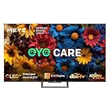 Metz QLED TV 55 Zoll (139 cm) 4K Smart LED Fernseher Google Tele HDR 10 MEMC DBX Dolby Atmos 120Hz Game-Modus EyeCare Tuner DVB-T/-T2/-C/-S/-S2 CI+ (2025 Modell, Schwarz 55MQF7500Z)