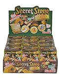 Simba 105952498 - Secret Stone, Gold oder Halbedelstein in Sandbarren, mit Hammer und Meißel aus Holz, 8-fach sortiert, es wird nur ein Artikel geliefert, Goldbarren, Entdeckerspielzeug ab 3 Jahren