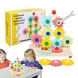 Generisch Zahnräder Spielzeug Für Kinder | Holz Drehspiel Zahnräder Puzzle Brettspiel,Förderspielzeug Für Kritisches Denken Unterwegs Zuhause Schule Kindergarten