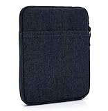 MyGadget Nylon Sleeve Hülle für Tablet bis 6,8 Zoll [ 18 x 13,5 cm ] - Schutzhülle Tasche z.B. Kindle Paperwhite | Tolino Vision 1-4 | Shine 1-3 - Dunkel Blau