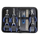 Cpolebev 9-Teiliges Schmuckzangen-Set, Werkzeugset Zur Schmuckherstellung, Mikro-Schmuckzangen-Set, Zangen-Set für Schmuckherstellungszubehör
