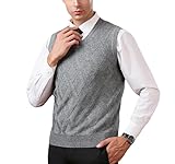 Gestricktes Ärmelloses Tanktop für Herren, Herren Pullover Ärmellos Strickweste Wollmischung Argyle V-Ausschnitt Weste Pulli Business Pullover Strickmode Slim Fit Gestrickte Tank Tops für Frühl