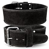 Serious Steel Fitness Gewichthebergürtel aus Leder | Powerlifting, Gewichtheben & Übungsgürtel | 10,2 cm breit & 10 mm dick (XL)
