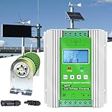 Off Grid Mppt Wind Solar Hybrid-Laderegler, 12 V/24 V/48 V Windturbine Und Solarpanel-Laderegler, Mit Entladeladung,12V/24V