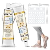 Miioto Sock Stop Anti Rutsch Set, Socken Stopp, Sock Stop Creme, Sockenstopper für Wollsocken, Stopper für Socken, Sockenstopper Flüssig, Antirutsch Kleber für Socken, Antirutsch für Socken, 50ml*2