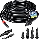 DEUBA® Rohrreinigungsschlauch 15m 160 Bar 4 Hochdruckreiniger Adapter mit Kärcher kompatibel Rohrreinigungsset Abflussreiniger Rohrreiniger Schlauch