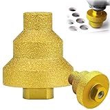 Hocheffiziente Diamant-Kernbohrkrone, Diamant Stufenbohrer Fase Bohrer, 20-35-50mm Löcherexpander, Fasen-Mehrschicht-Kegelbohrer Lochöffner für Metall, Fliesen, Marmor (M14)