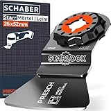 Presch Starlock Schaber Mörtel & Kleber 52mm - Starlock Multitool Zubehör für werkzeuglosen Wechsel - Extrem robuster Multitool Schaber dank Carbonstahl-Körper - Scharf für schnellen Materialabtrag