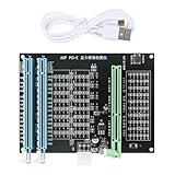 Kdouehg AGP PCI-E X16 Dual-Purpose-Sockeltester Anzeigebild-Grafikkartenprüfer Tester Grafikkartendiagnose-Reparaturtool