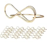 20 Stück Gold Metall Hochzeit Tischkartenhalter, Sitzetiketten Tischkartenclips Kartenhalter, menükartenhalter für Tischdekoration, Hochzeit Party und Geburtstag
