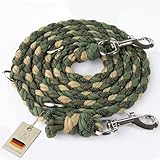 Tailoir Hundeleine 2m geflochten - Leine Hund, Mittelgroße - Große Hunde, Leine verstellbar, Hundeleinen, Dog Leash Führleine, Bissfeste Hundeleine zum Umhängen, Trainingsleine, Freihandleine Paracord