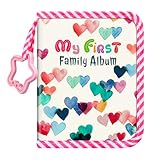 Fintie Baby Fotoalbum 4x6 Zoll, 18 Fotos Mein erstes Familienalbum Buch mit weichem Stoffeinband & Haken für Neugeborene/Kleinkinder/Kinder/Baby-Dusche-Erinnerung-Geburtstagsgeschenke, Regenherzen