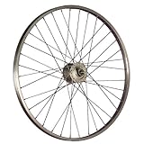 28 Zoll Vorderrad Aluminiumfelge Shimano Nabendynamo Nexus DH-C3000 Silber V-Brake