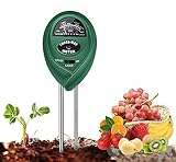 SHAVINGFUN Bodenmessgerät 3-in-1-ph wert bodentester,ph messgerät,Keine Batterien erforderlich,ph messgerät Boden,feuchtigkeitsmessgerät Pflanzen für Gartenarbeit,Rasen,und Outdoor-Pflanzen