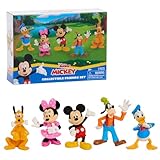 Just Play Disney Junior Mickey Mouse-Sammelfiguren-Set, 5er-Pack, 7,6 cm große Sammelfiguren, Kinderspielzeug ab 3 Jahren