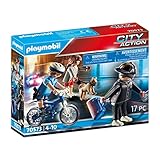 PLAYMOBIL City Action 70573 Polizei-Fahrrad: Verfolgung des Taschendiebs, Für Kinder von 4-10 Jahre