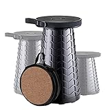 Yexati Upgraded Klapphocker Faltbar Mit Tragfähigkeit 180KG, Faltbare Camping Hocker Mit Weichem Kissen, Portable Stool Ideal Für Indoor-und Outdoor-Aktivität Ausgestattet