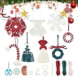 Gewebte Christbaumschmuck,Gewebte Weihnachtsdekorationen - Handgefertigter Schneeflockenanhänger | Weihnachtsschmuck, 8 x Urlaubsschmuck für Innenurlaubsdekor