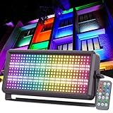150W Thunderbolt-Stroboskop-Effektlicht Bühnenhintergrundbeleuchtung, 270 RGB + 180 Weiße LEDs Wallwasher Effektstrahler für DJ Partys Clubs Musikbar Auftritte Bühnenshows, 1 Stück