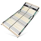 Sleepneo Lattenrost Premium Strong 200 aus Buchenholz, extra Stabiler Lattenrost 90x200, bis 200Kg, Lattenrost Kopfteil verstellbar, 7 Zonen Lattenrost mit 42 Latten, Made in Germany