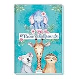 TRÖTSCH - Meine Schulfreunde 'Tierfreunde' | Freundebuch mit liebevollen Tiermotiven für Schulfreunde: Freundebuch Schulfreunde Erinnerungsalbum