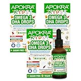 Omega 3 vegane DHA-Tropfen für Kinder – Bündel – 50 ml – ohne Fischgeschmack – ohne Konservierungsstoffe und zuckerfrei – Nachhaltige Algenalternative zu Fischöl | APOKRA Kids (3)