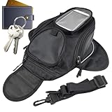 Magnetische Motorrad-Tanktasche | Magnetischer Oxford-Tuch-Tankrucksack | Reflektierende schwarze Aufbewahrungstasche, Motorradzubehör für Karten, Geldbörse