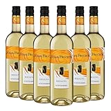 WZG Württemberger Wein Riesling SÜSS und FRUCHTIG - leckeres Aromenspiel von Äpfeln, Birnen, Mango - 6 x 0.75 l
